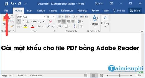 huong dan cai mat khau cho file pdf bang nhanh nhat 2