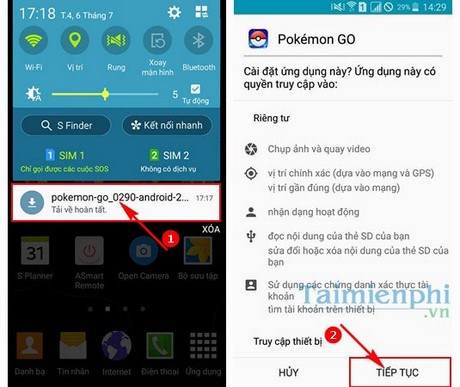 huong dan choi pokemon go tren dien thoai