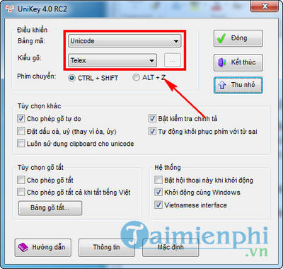 huong dan go tieng viet trong skype bang unikey