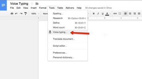 Hướng dẫn soạn văn bản bằng giọng nói trên Google Docs