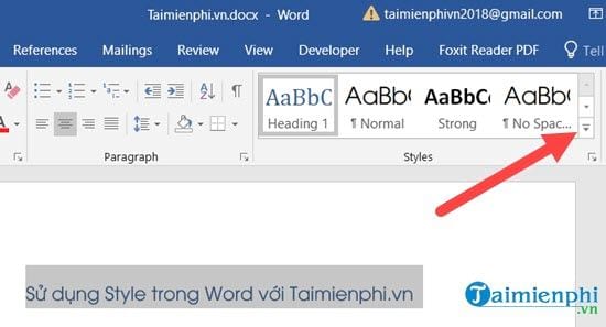 huong dan su dung style trong word 2