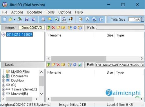 huong dan tao va chinh sua file iso voi ultraiso 2