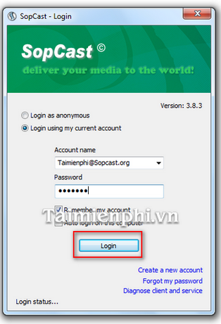 Sopcast - Xem truyền hình trực tuyến chất lượng cao