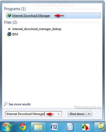 IDM - Tự động tắt máy tính khi tải xong dữ liệu