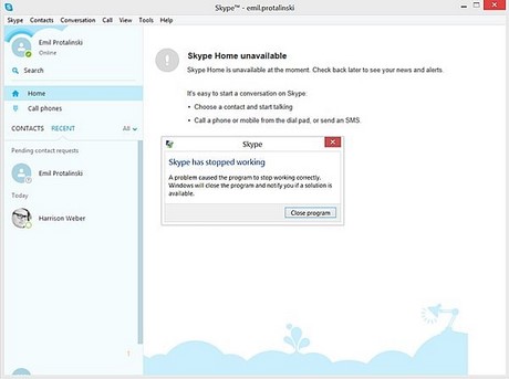 Khắc phục Skype bị lỗi khi nhận hoặc gửi tin nhắn http://