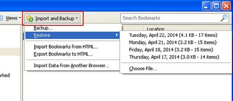 Khôi phục Bookmark bị xóa trên firefox, chrome sao cho hiệu quả nhất