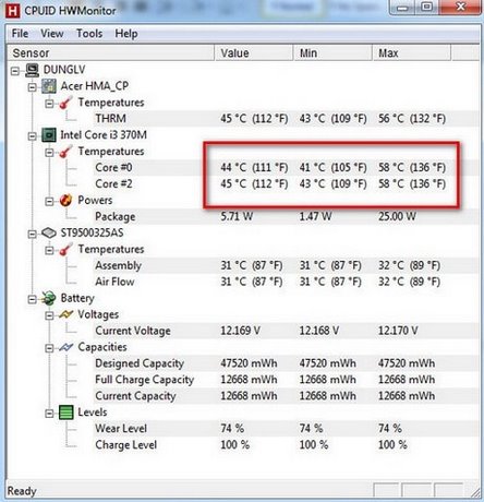 Kiểm tra nhiệt độ quạt CPU kiem tra nhiet do quat cpu