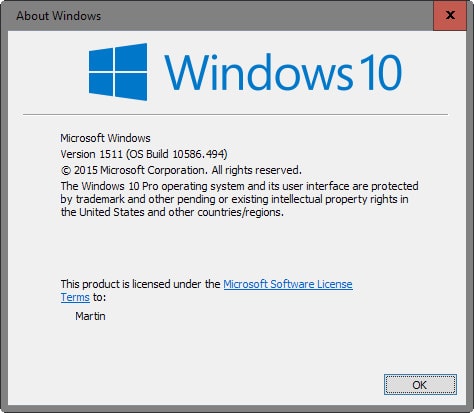 Kiểm tra phiên bản Windows 10 đã cài đặt trên máy tính 2