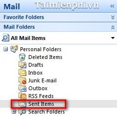 Lấy lại Email đã gửi trong MS Outlook 2007