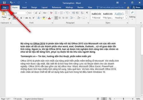 Loại bỏ giao diện Start trên Word 2016, khởi động Word 2016 nhanh chóng