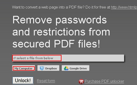 Gỡ mật khẩu PDF bằng PDFUnlock
