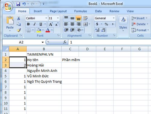 loi danh so thu tu trong excel 2