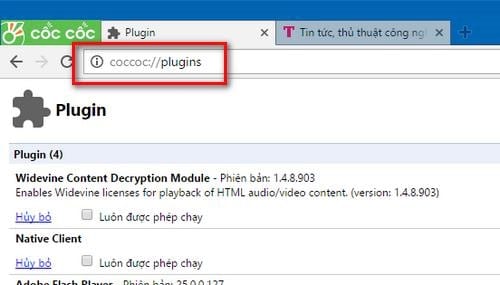 Lỗi Flash plugin failed to load Adobe Flash Player trên trình duyệt Chrome, Cốc Cốc, firefox