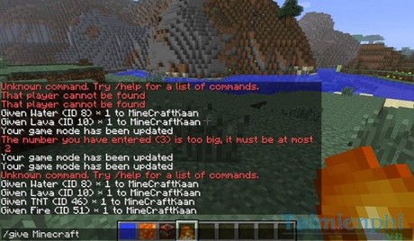 ma minecraft tong hop lenh minecraft