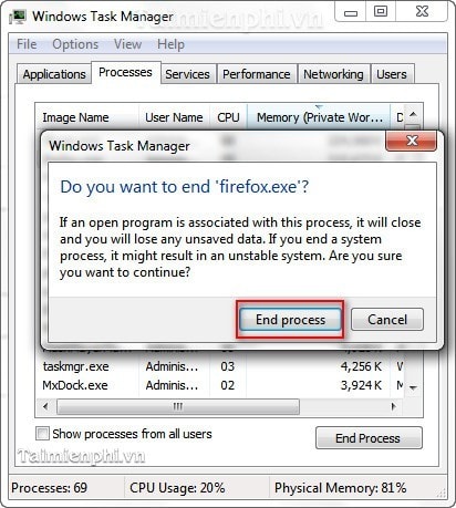 Firefox - Khắc phục lỗi khởi động trình duyệt