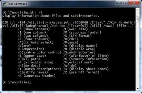 Phím tắt thông dụng trong Command Prompt