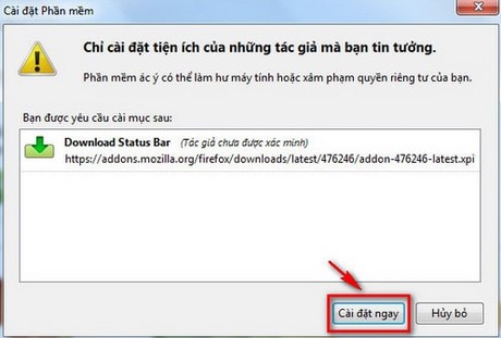 Firefox - Quản lý các file download trên thanh trạng thái