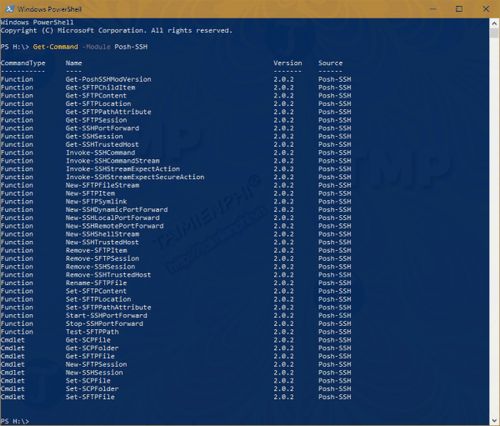 Quản lý FTP / SFTP / SSH bằng PowerShell trên Windows 10
