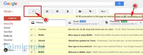quan ly hop thu trong gmail