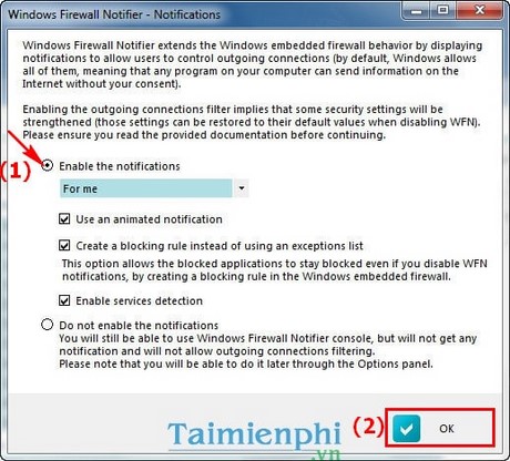 Quản lý kết nối internet trên máy tính với Windows Firewall Notifier