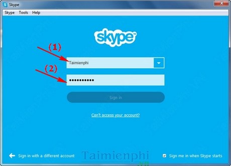 Skype - Tạo trạng thái, viết Status khi online