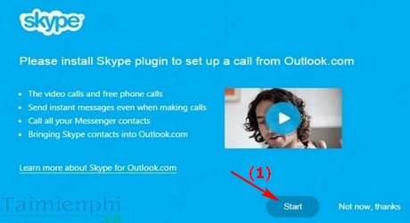 Thực hiện cuộc gọi Video trên trình duyệt Web với Skype