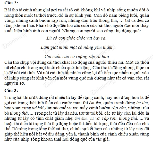 soan bai chieu xuan anh tho soan van lop 11