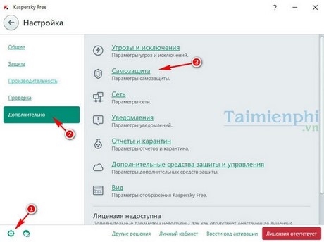 su dung kaspersky mien phi bang tieng anh