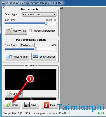 Dùng SmartDeblur khôi phục ảnh mờ trở nên sắc nét