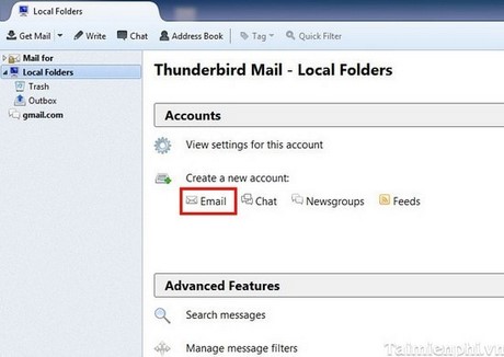 Hướng dẫn sử dụng Thunderbird để check Gmail
