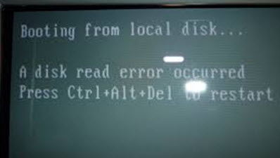 sua loi A disk read error occurred. Press ctrl alt del to restart windows XP 7, A disk read error occurred, ress ctrl alt del to restart windows XP 7
