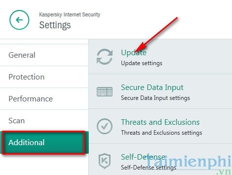 Khắc phục, sửa lỗi không tự động Update trên Kaspersky Internet Security (KIS)