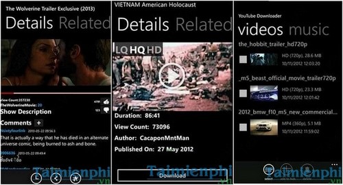 tai video youtube tren dien thoai