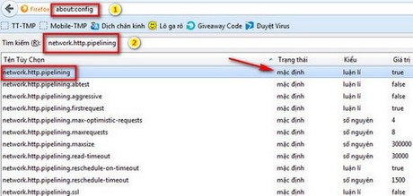 Tải Web nhanh trên trình duyệt Firefox