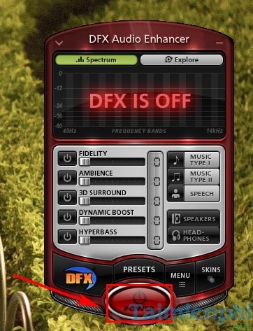 tang am luong loa bang dfx audio enhancer