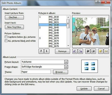 Tạo album ảnh bằng PowerPoint 2013, 2010, 2007