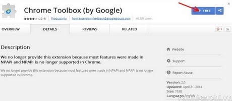 Tạo cảnh báo, đóng nhiều tab trên Google Chrome giống như Firefox