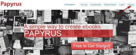 Tạo Ebook định dạng PDF, ePub, Mobi bằng Papyrus Editor