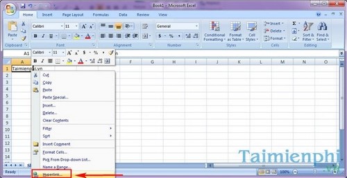 Cách tạo Hyperlink, liên kết trong Excel