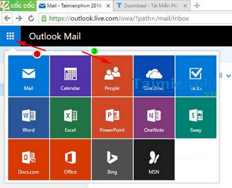 Tạo nhóm trong Hotmail, tạo group email trong Hotmail