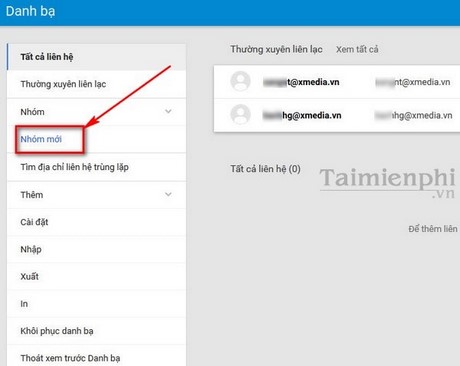 tao group trong gmail