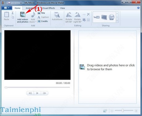 Tạo video từ ảnh bằng Windows Live Movie Maker, làm video kỷ niệm bằng ảnh có sẵn