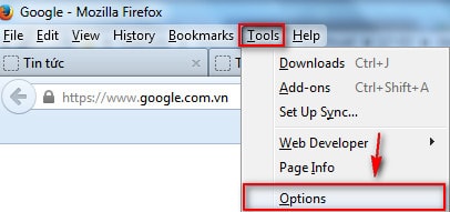 Firefox - Thay đổi thư mục chứa file Download