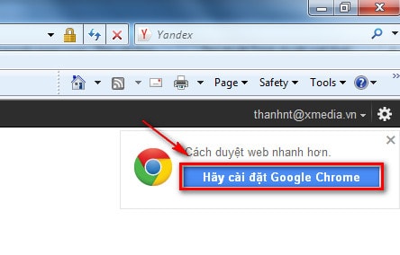 Thay thế trình duyệt Internet Explorer (IE) bằng Google Chrome