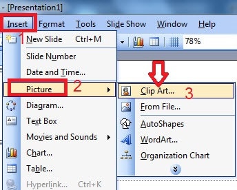 Hướng dẫn chèn, thêm Clip Art trong PowerPoint 2003, 2007, 2010, 2013