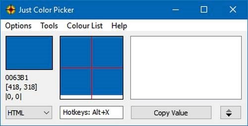 Tìm và tạo bảng màu với Just Color Picker