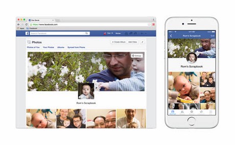Sử dụng tính năng ScrapBook trên Facebook để quản lý ảnh con cái