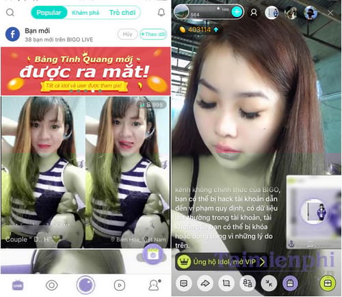 top kenh live stream duoc yeu thich nhat 2