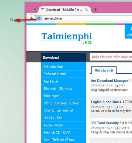 Truy cập trang web trên Firefox ngay từ màn hình desktop