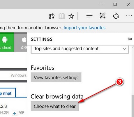 tu dong don dep du lieu sau khi tat microsoft edge